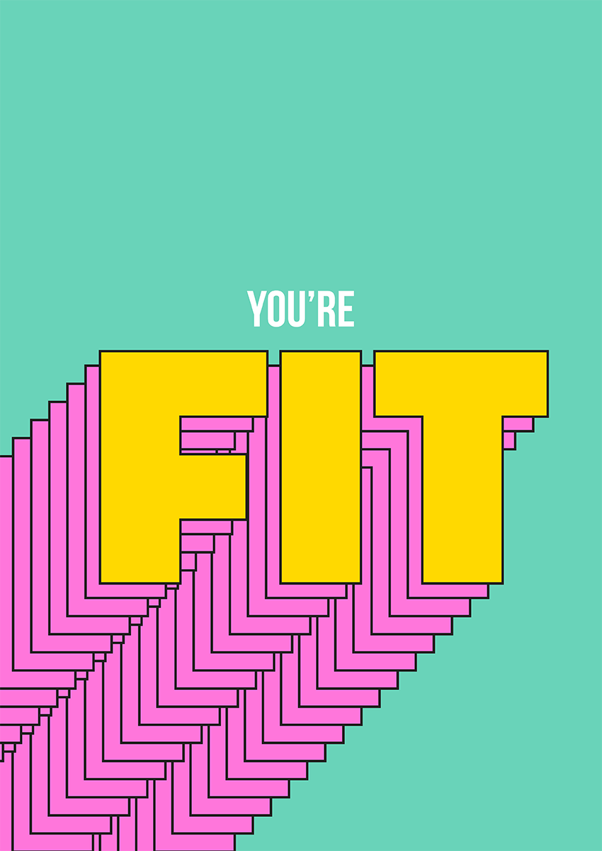 Goofcat Greetings - you're fit You're Fit Valentine's Day Card