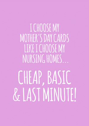 Cheap Card Mother's Day Mothers Day
