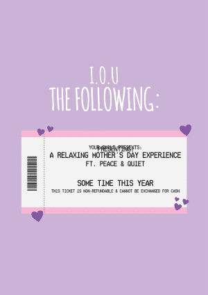 Mother's Day Voucher Mothers Day