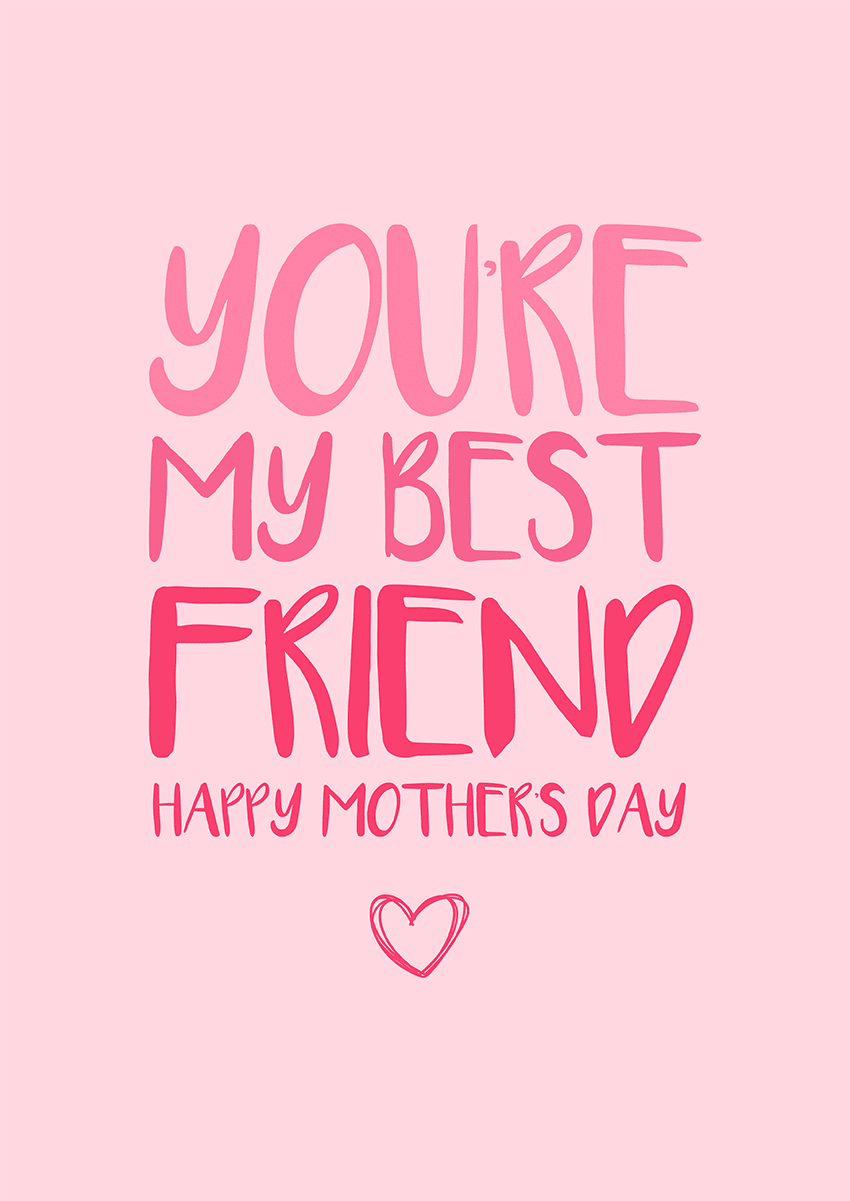 Goofcat Greetings - Best Friend Mum Best Friend Mum Mother's Day Mothers Day