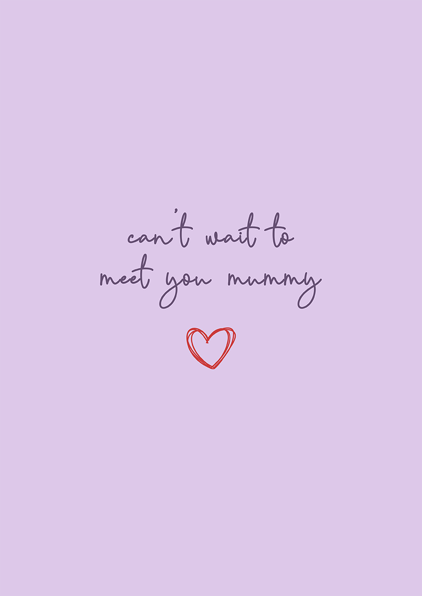 Goofcat Greetings - Can't Wait to Meet You Can't wait to meet you Mother's Day Mothers Day
