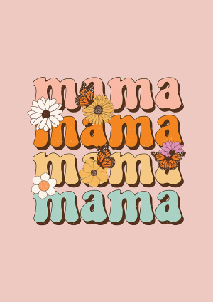 Retro Mama Mother's Day Mothers Day