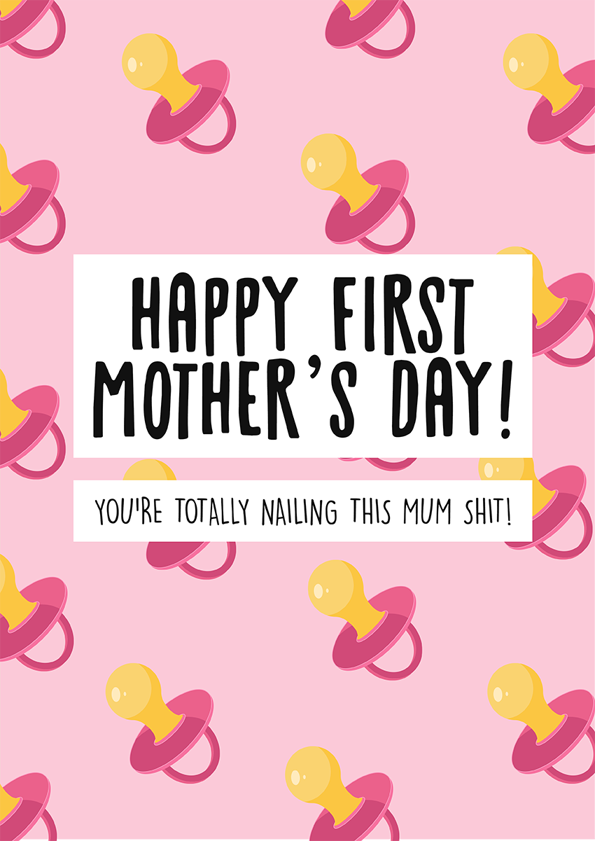 Goofcat Greetings - Funny First Mother's Day First Mother's Day Mothers Day
