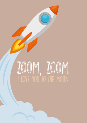 Zoom to the moon Mother's Day Mothers Day